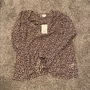 Leopard blouse